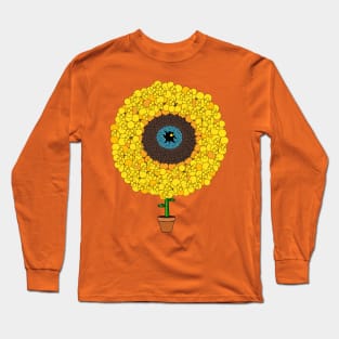 Sunflower Abstract Long Sleeve T-Shirt